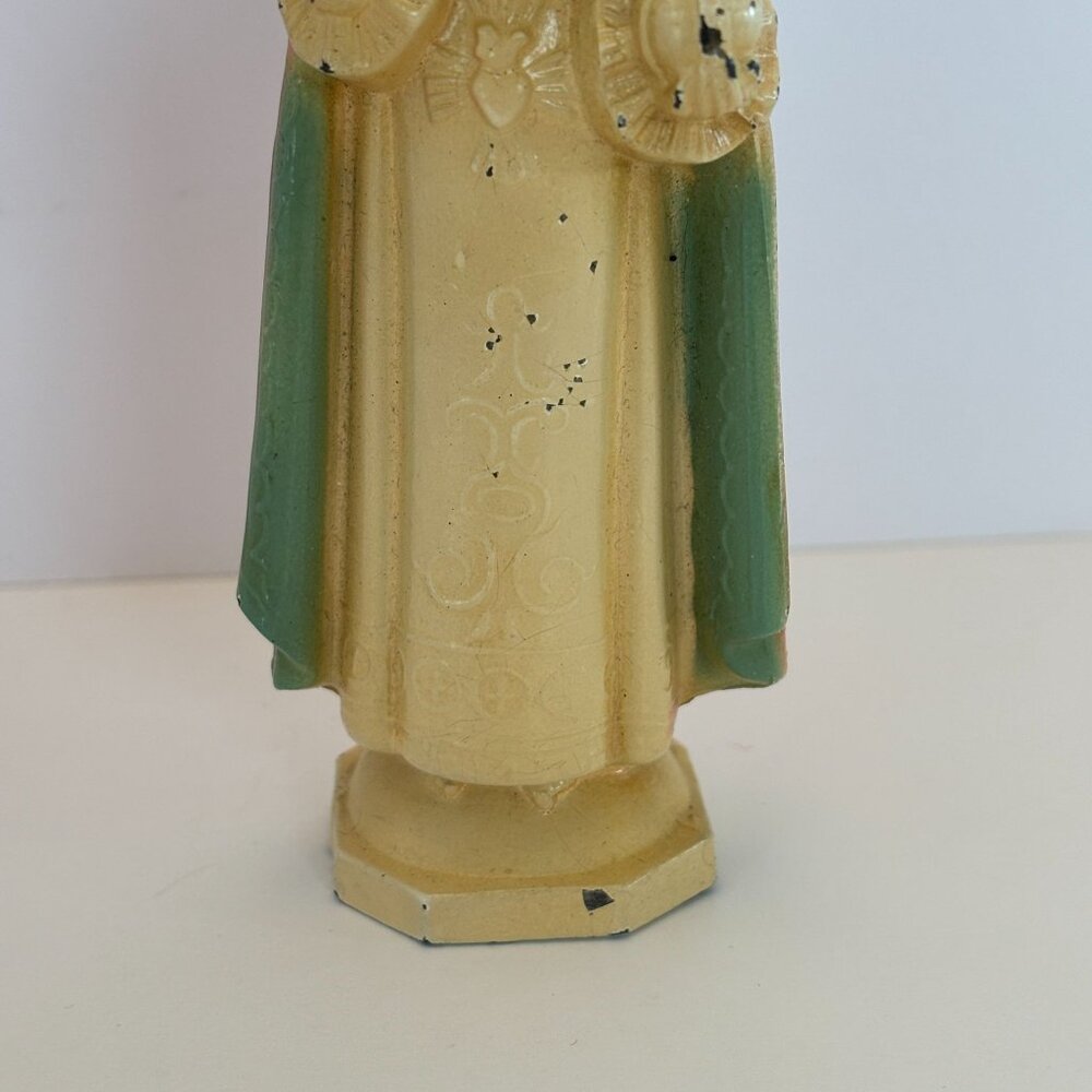 D C Overbagh Infant Of Prague Figurine Statue Catholic Statue Cast Metal 5" Vtg - Picture 3 of 16